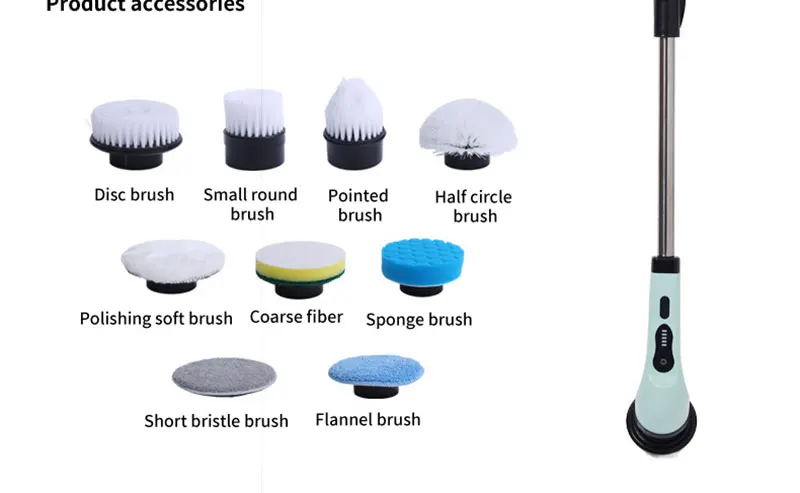 AventroHome spin scrubber 3000mAh battery and LED display indicator