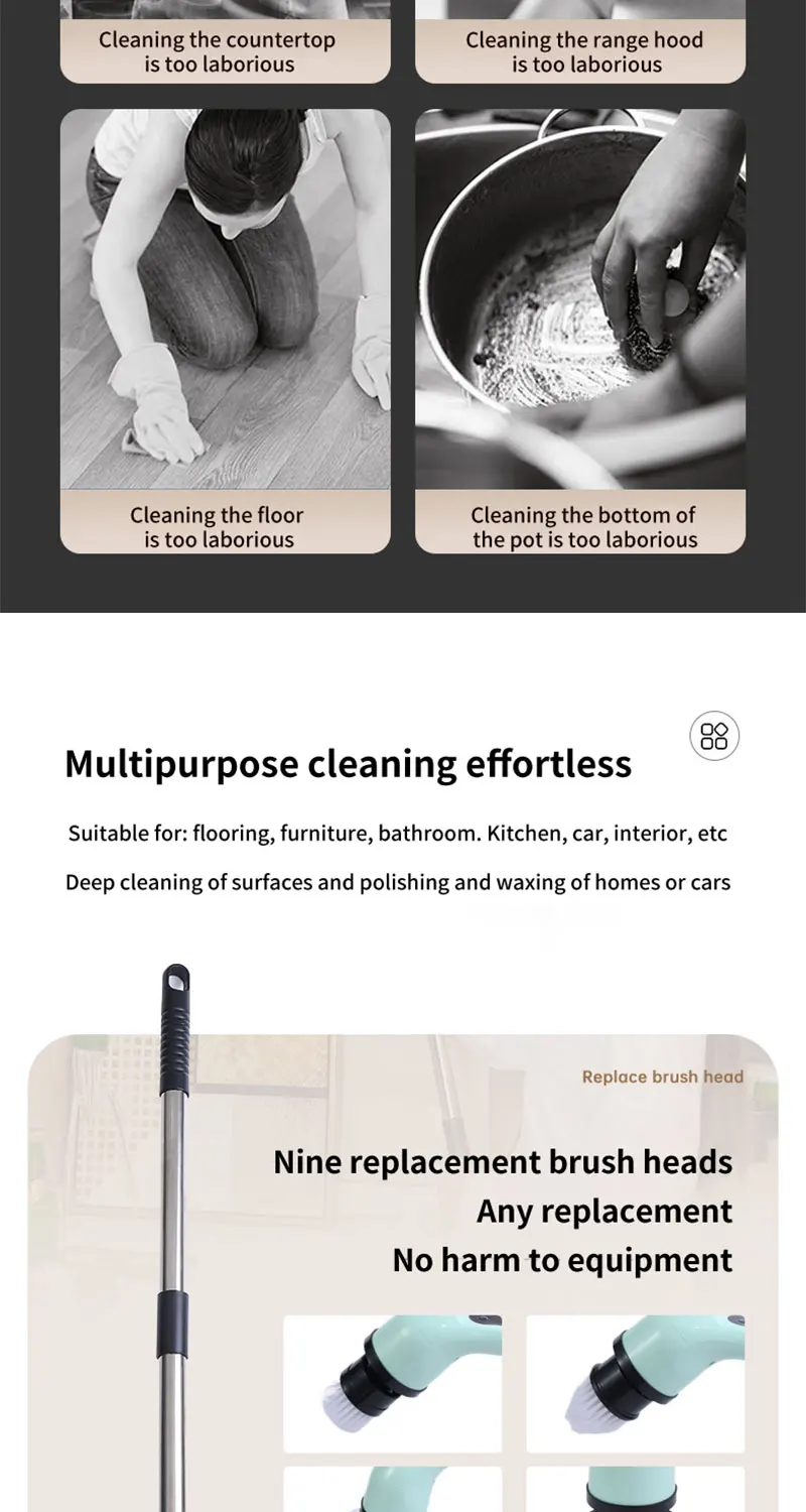Comparison of traditional hand scrubbing versus the AventroHome electric spin scrubber